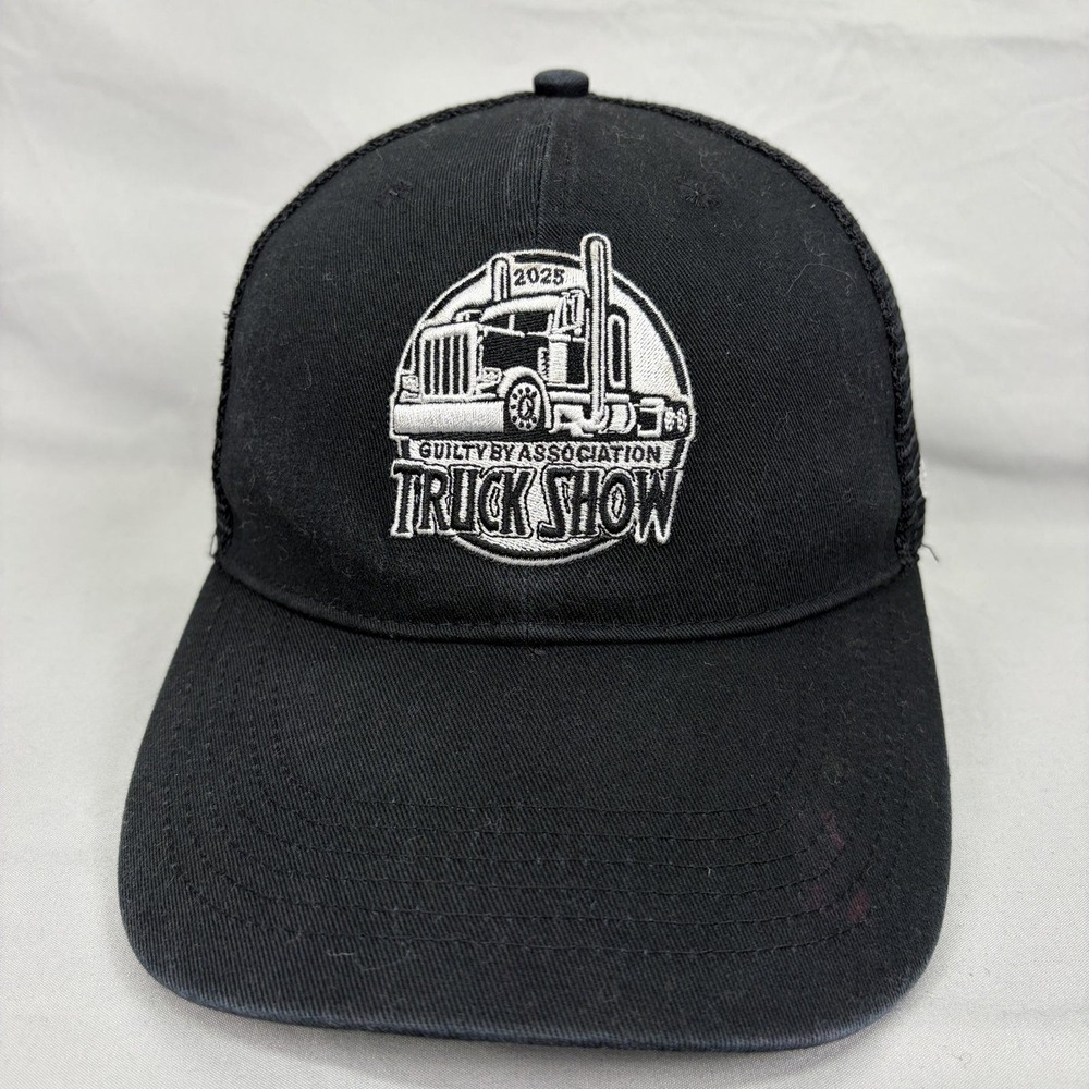 Guilty By Association Truck Show Hat Men OSFM Black Mesh Snapback 1743